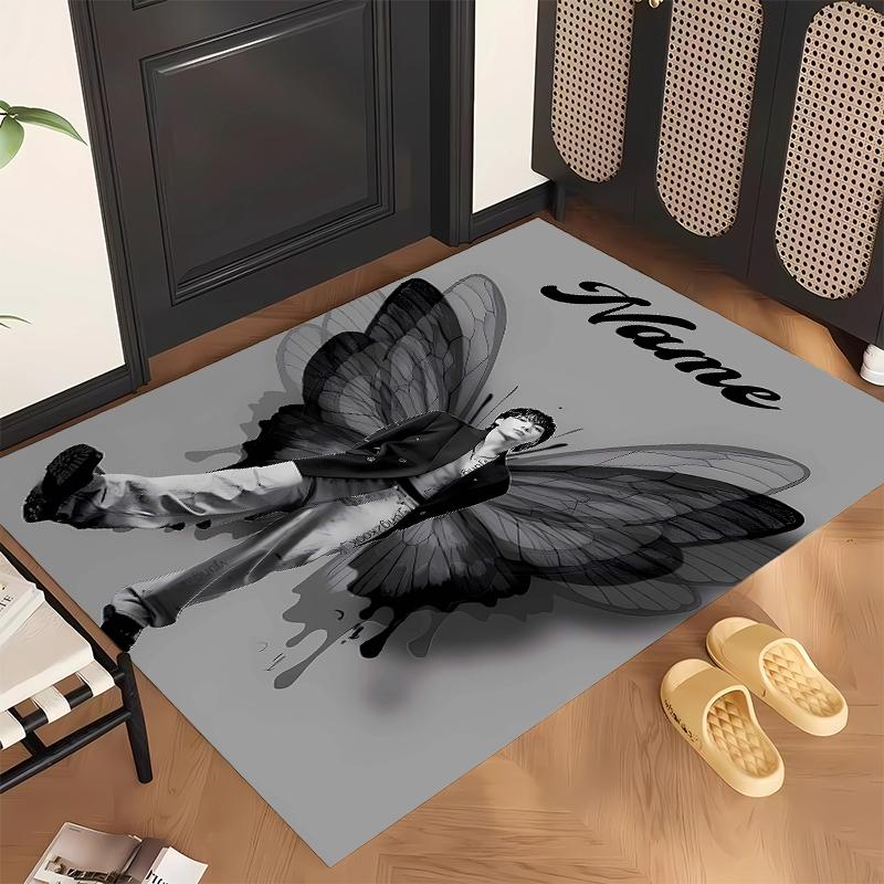 Jung Kook (14) Personalized Name Office Carpet Stylish Decor for Living Room Bedroom Kitchen