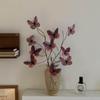 Luxury Artificial Butterfly Flowers in Glass Vase for B&B, Coffee Shop, and Home Decor