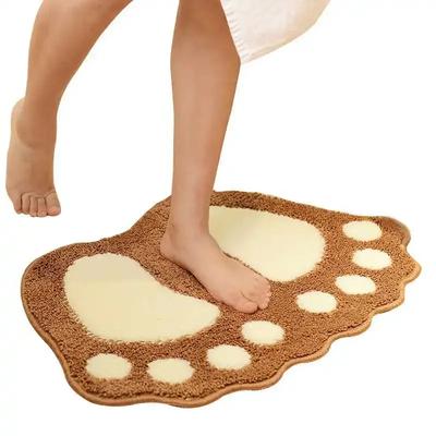 Tappetino da bagno morbido antiscivolo 40 x 60 cm Tappeto da bagno Assorbente Microfibra Shaggy
