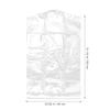 30pcs 60x150cm Clear Plastic Suit Cover for Garment Dustproof Storage Home Shop Outdoor Use Lightweight Clothes Cover Bag