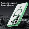 Transparent Magnetic Case For Samsung Galaxy S26 Ultra S25 FE S24 Plus S23 For MagSafe Wireless Charging Metal keys Cover Funda