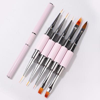 Pincel para arte em unhas, forro fino profissional para manicure, conjunto de pincéis para decoração de unhas, pintura francesa, gel uv, ferramentas de decoração acrílica