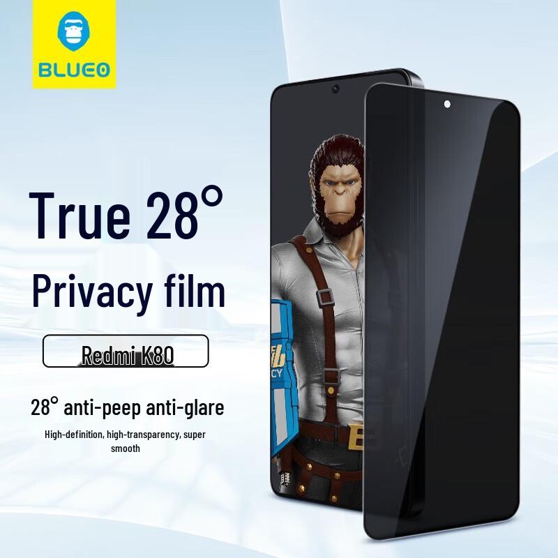 

Mr. Blue Gorilla Tempered Glass Screen Protector for Redmi K80/K80 Pro