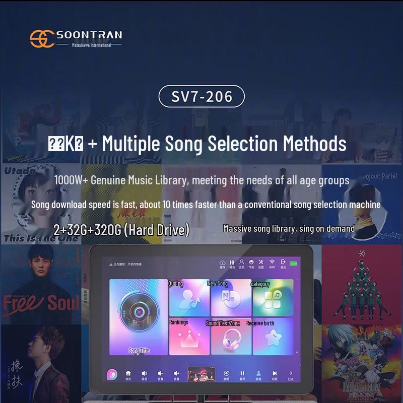 Songchuan Portable Outdoor Bluetooth Karaoke Speaker CN plug (adapter included)