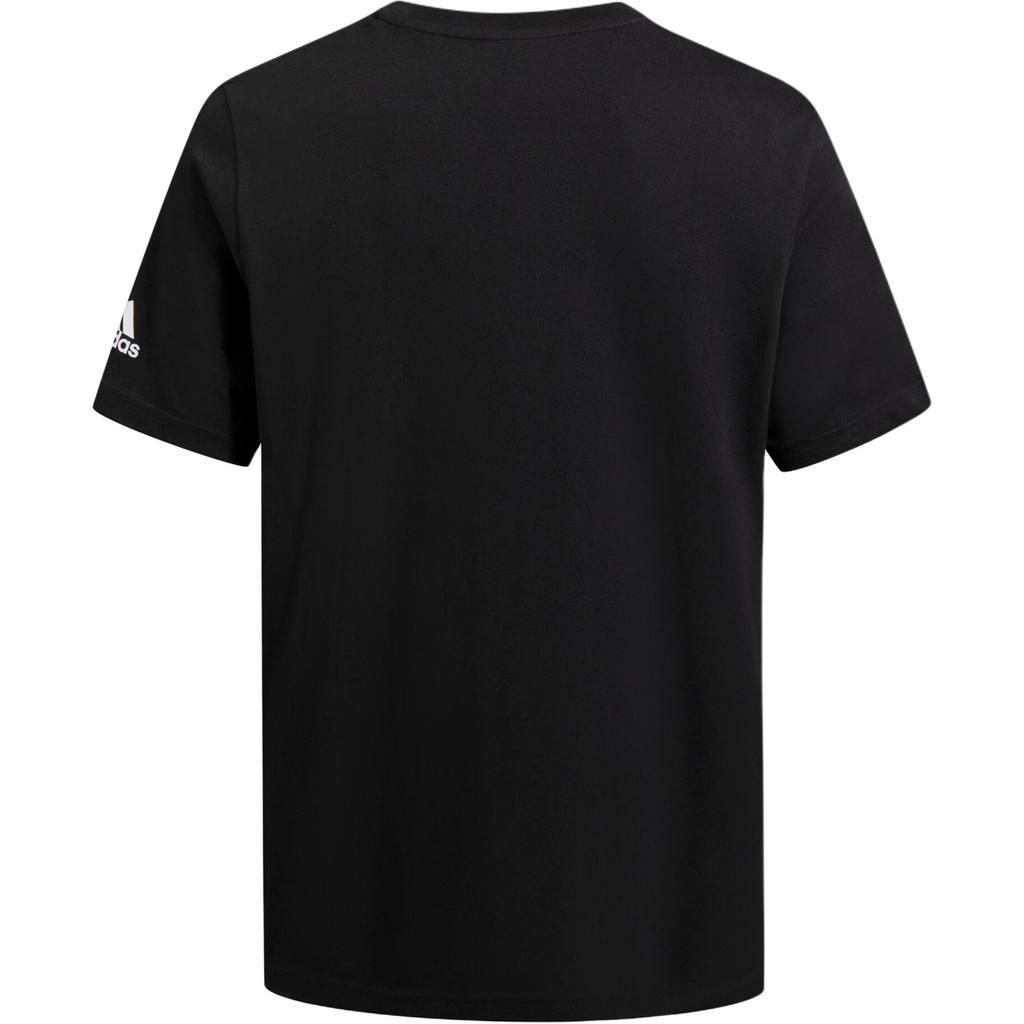 adidas Training Athletics Graphic Knit Crew Neck Fashion Short Sleeve T-Shirt Men Tops Black H44277