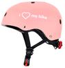Kask Rowerowy Dla Dzieci I Love My Bike M 54-58 Cm Lekki Lampka Led Klipsy Magnetyczne Różowy