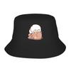 Street Panda Bear Couple Anime Cartoon  Bucket Hat Unisex Packable Outdoor Sports Bubu And Dudu Fishing Caps Travel Headwear Bob