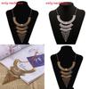 Fashionable And Creative Multi Layer Geometric Shape Women Metal Necklace For Casual Wear And Gift Giving