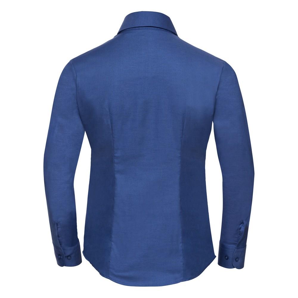 Russell Collection Womens/Ladies Classic Oxford Long-Sleeved Shirt
