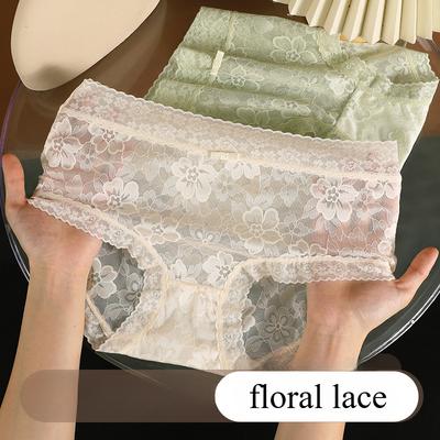 Γαλλικά δαντέλα Γυναικεία εσώρουχα Γυναικεία εσώρουχα Γυναικεία διχτυωτή καλοκαιρινά λεπτά άνετα σλιπ σλιπ