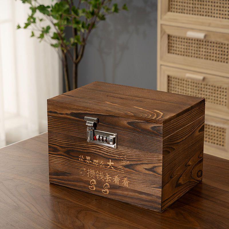 Retro Abschließbare Spardose mit Zahlenschloss - Kreatives Geschenk für Kinder