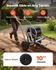 Water Hose Reel Cart, 6096/9144 Cm High-Pressure Garden Hose Cart, Hoses Reel Carts with Two Wheels, Handle & Heavy-Duty Mesh Storage Basket,