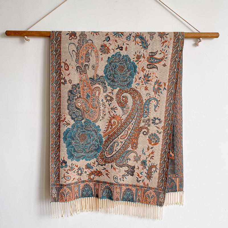 

65*200Cm Winter Thick Warm Jacquard Women Scarf Soft Cashmere Luxury Neckerchief Shawl Headband Bufanda Foulard 65x200cm