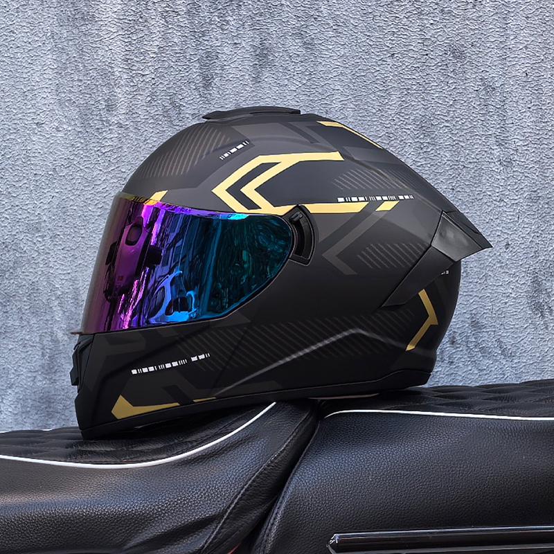 LVS-701 Safety Motorcycle Helmets Full Face Dual Lens Racing Helmet Strong Resistance Off Road Helmet DOT Approved