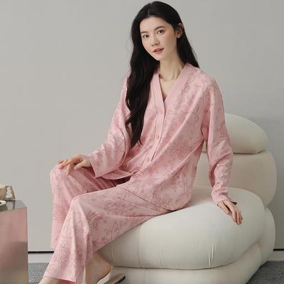 Pure Cotton Long Sleeve Women's Pajama Set for Autumn/Winter