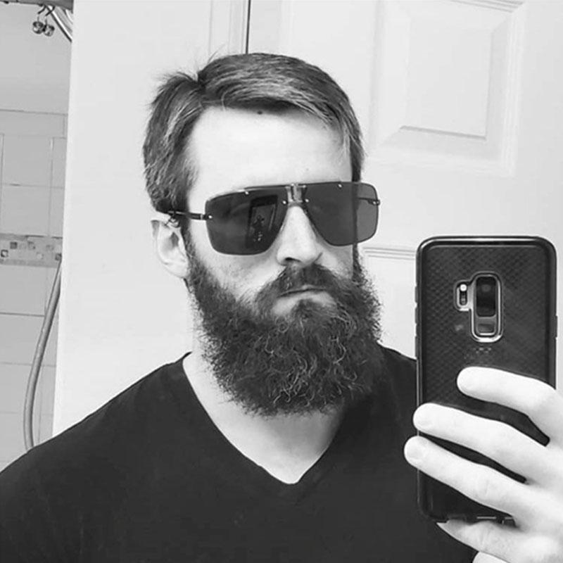 Fashion Frameless Cool Men Driving Glasses Goggle Summer Gradient Sunglasses Vintage Pilot Sun Glasses Punk