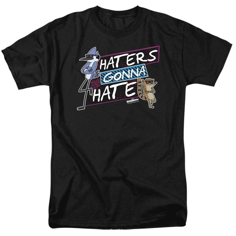 Regular Show - Haters Gonna Hate -  Unisex Short Sleeve Children s T-shirt - Black 150