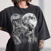 Velociraptor Full Moon Shirt, Dinosaur Night Sky Tee, Prehistoric Raptor T-Shirt, Dino Lover Gift