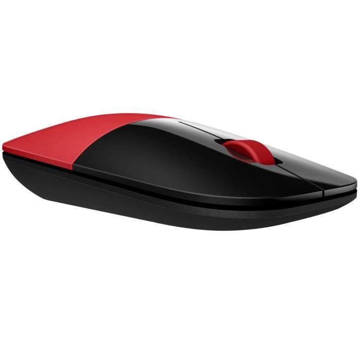 Souris sans fil hp z3700 - rouge cardinal