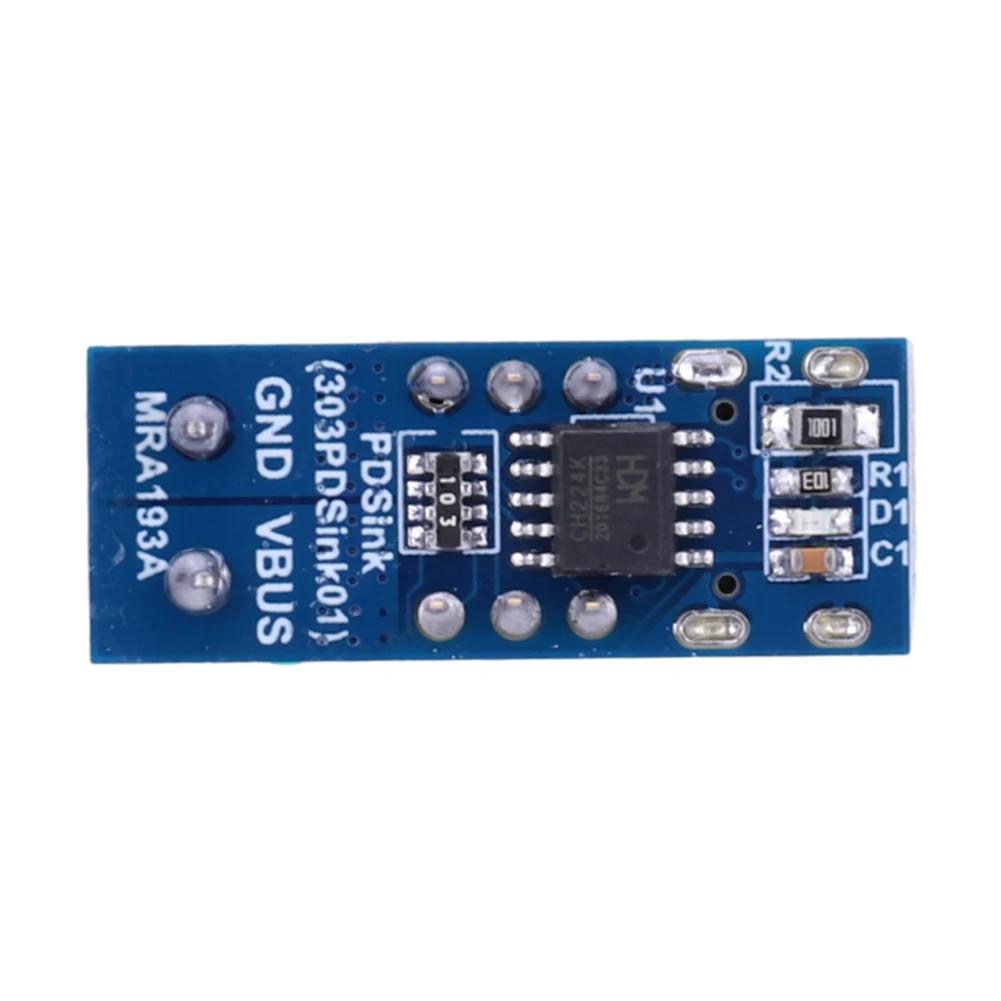 PD Fast Charging Test Board 5-20V Adjustable PD Trigger Board Module USB Type-C 100W Voltage Connetor Power Supply Accessories