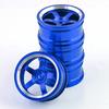1/10 RC On-road Drift Car Alloy Wheels Hubs Metal Wheel Rims for 1:10 RC Car HSP 94122 94123 Tamiya TT02 HPI Kyosho Sakura CS D4