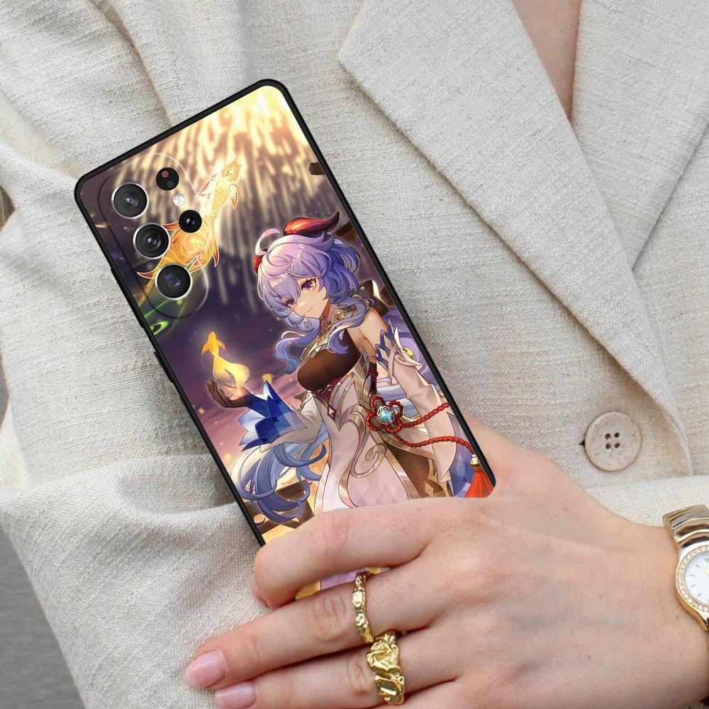 Genshin Impact Ganyu Cell Phone Case for Samsung Galaxy S26 Ultra S25 S24 S23 S22 S21 S20 Note10 Cover