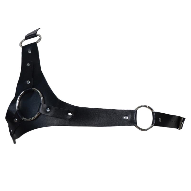 Adult Vintage PU Suspenders Bondage Belt with Adjustable Suspender Strap