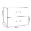 820985 vidaXL Tables de chevet murales 2 pcs Noir 50x36x40 cm