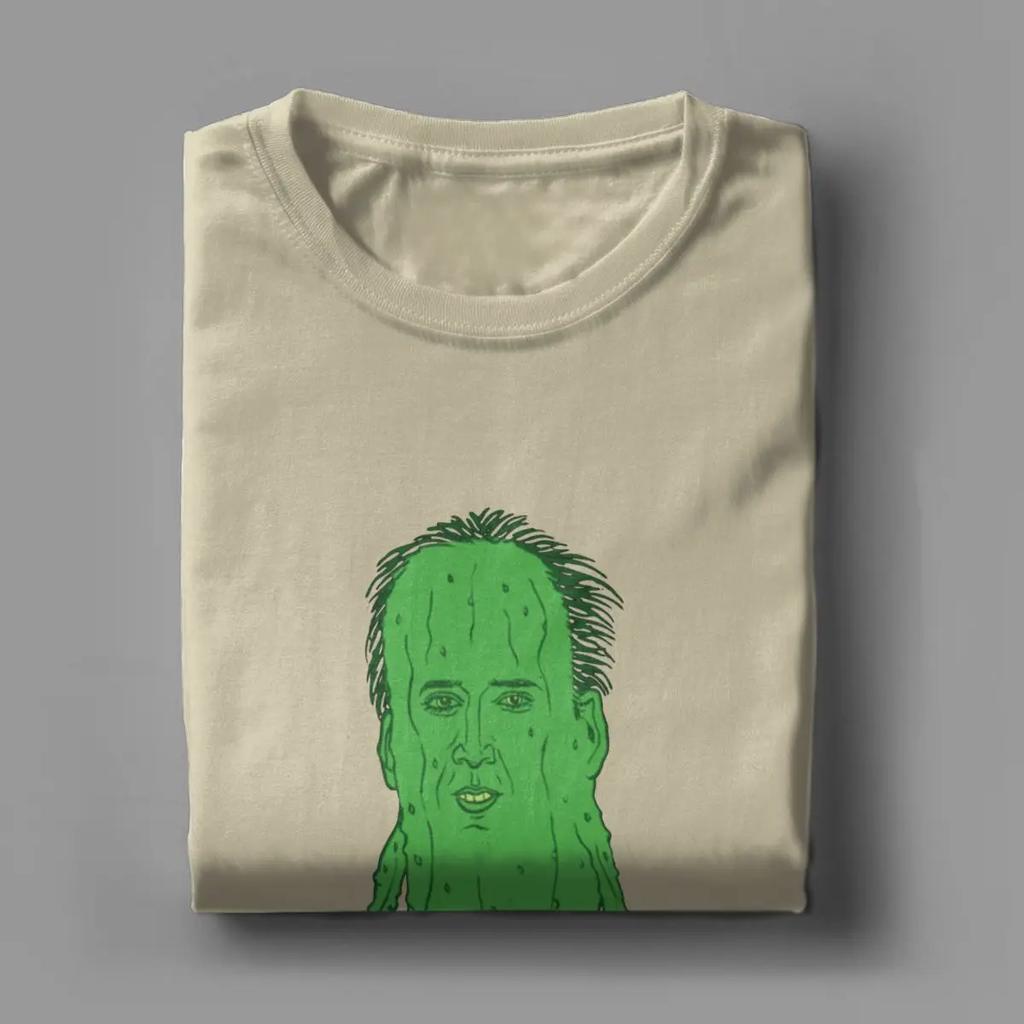 Men's T-Shirt Picolas Cage Nicolas Cage Funny Cotton Tees Short Sleeve T Shirts Crewneck Tops 6XL