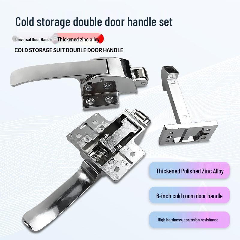 6 İnç Çinko Alaşımlı Dışbükey Çift Salıncaklı Kapı Kilidi, Kulplu A03 Fırın/Dondurucu Mandalı.