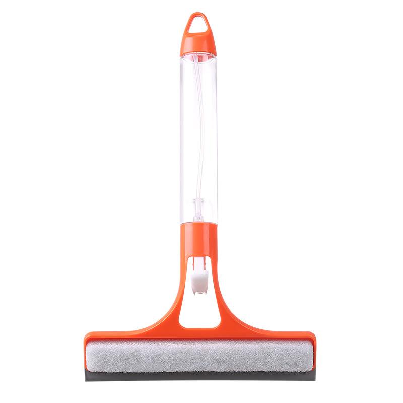 Large Multi-functional Glass CleanerThree-in-one Glass Cleaning Double-sided Built-in Spray Bottle Sponge Wiper