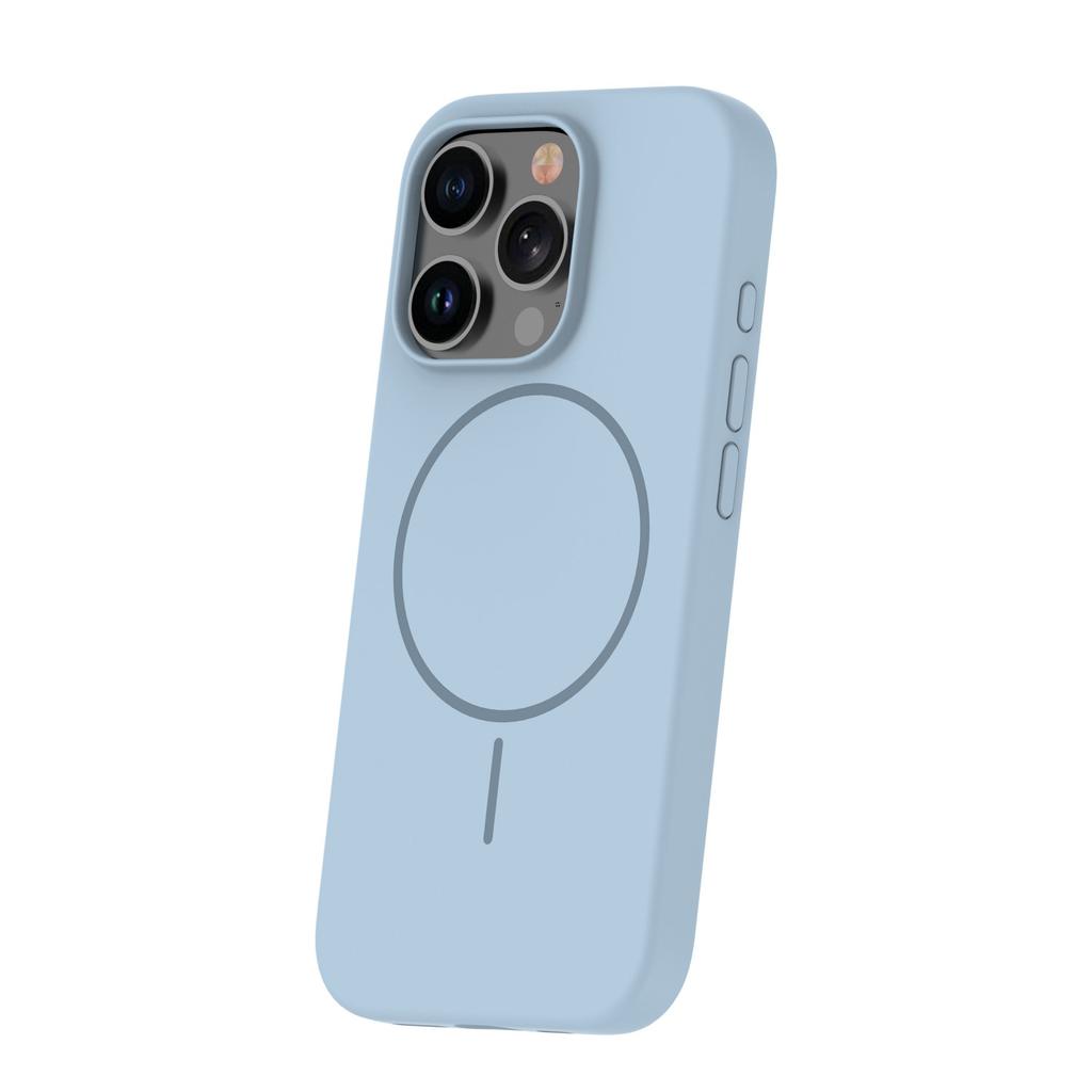 Nakładka Silicone Thin Mag Do Iphone 13 6,1" Jasnoniebieska