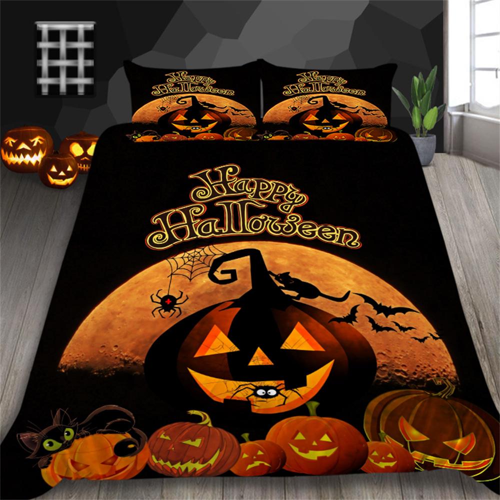 Duvet Cover Set Halloween Home Bedclothes Luxurious Bedding Sets King Size Bedding with Pillowcase Children Bedding Set
