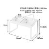 Yamazaki Tower Pet Food Bowl Stand Angled High W29 X X Pet Food Model 10037 Set, Type, White, Dimensions D15.5 H17.6cm, Easy-to-Eat, Bowl,