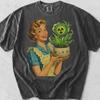 Atomic Age Housewife Shirt, Surreal Historical Graphic Tee, Comfort Colors Cotton