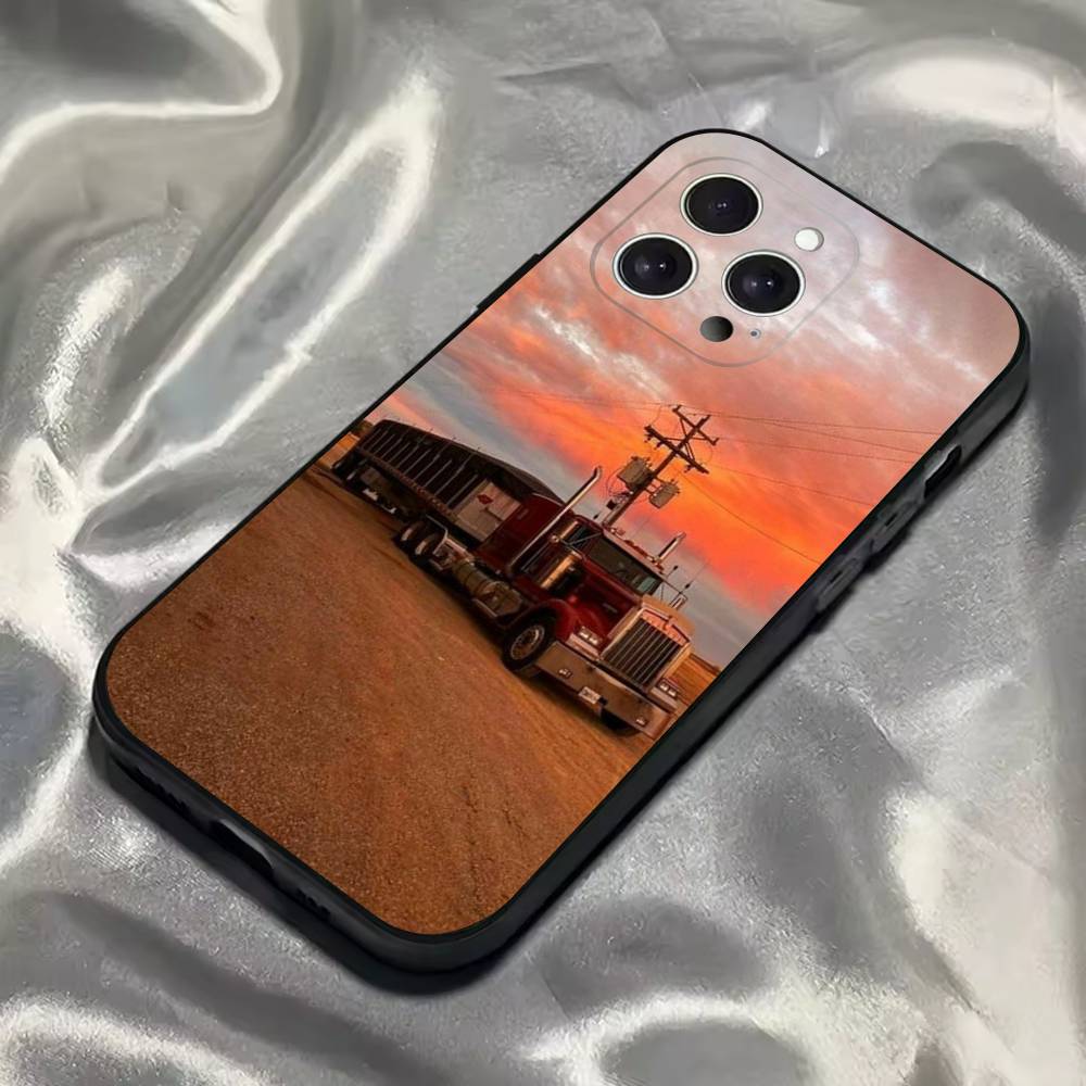 Cool H-Heavy Truck Car Phone Case For iPhone 16,15,14,13,12,11,Pro,Max,Plus,X,XS,SE4,E,Mini,Soft Black Case