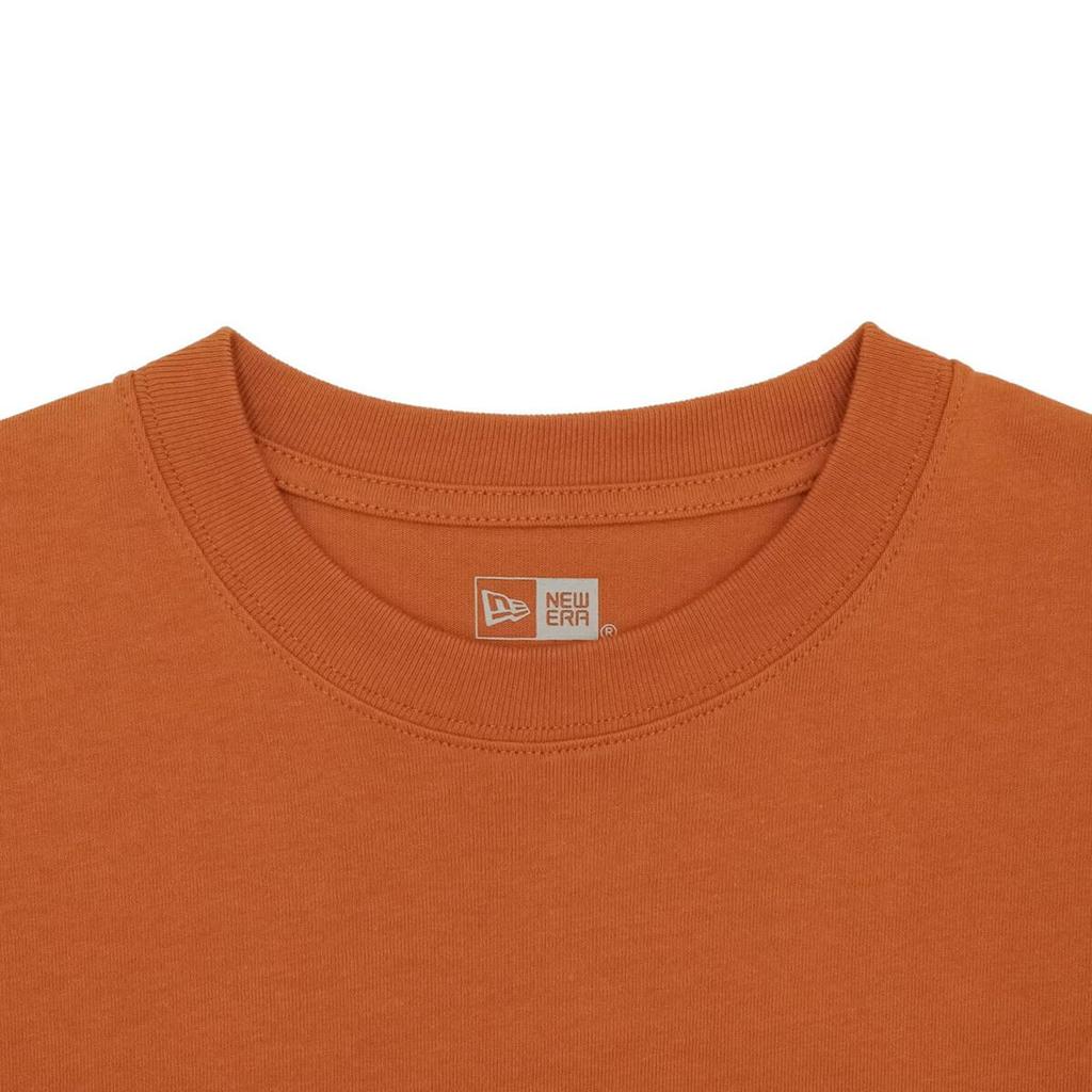 NEW ERA Short Sleeve Oversized Rust Orange Typography T-Shirt