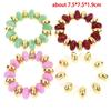 Vintage Irregular Beaded Stretch Bracelet Chunky Bead Bangle Trendy Jewelry For Women Daily Party Stackable Wrist Accessory