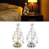 Christmas Tree Lamp Decoration LED Xmas Tree Type Night Lights Small Crystal Decorative Ornament For Gift Happy New Year