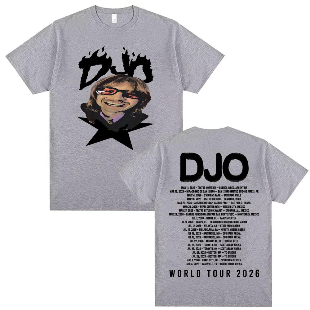 Djo Back on You Tour Print TShirt Vintage Indie Pop Concert Tee Shirt Unisex Women Summer Tops Fashion YK Short Sleeve Top