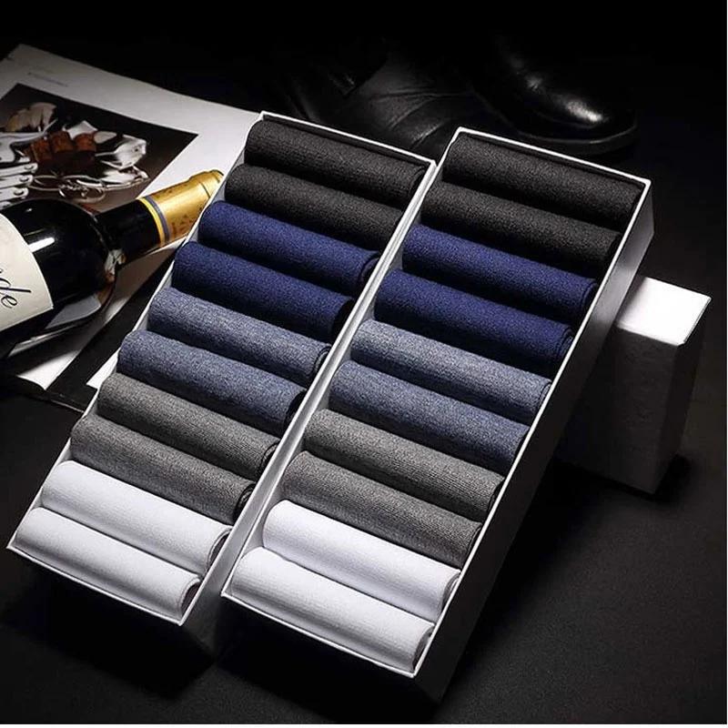 10Pairs /lot Men's Ice Silk Socks Summer Thin Breathable Socks High Quality Socks Men