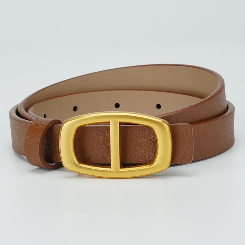 Belts for Women Fashion Dresses for Women Decorative Women's Thin Belts Versatile New Skirts for Women Smooth Buckles