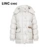 Women's Urban Print Loose Puffer Down Jacket