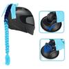 2pcs Motorcycle Helmets Ponytail with Bowknot Detachable Suction Cup Helmets Pigtail Universal Helmets Braid Multi Color