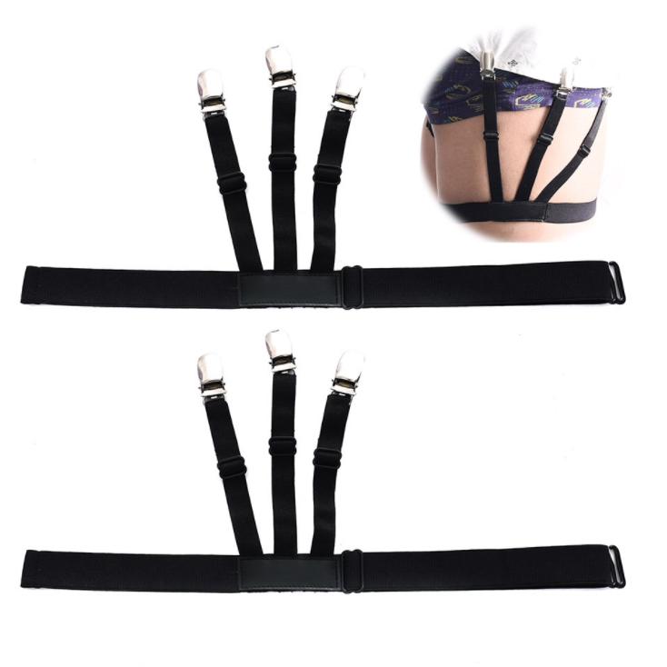 Thigh Shirt Stays Garters Adjustable 