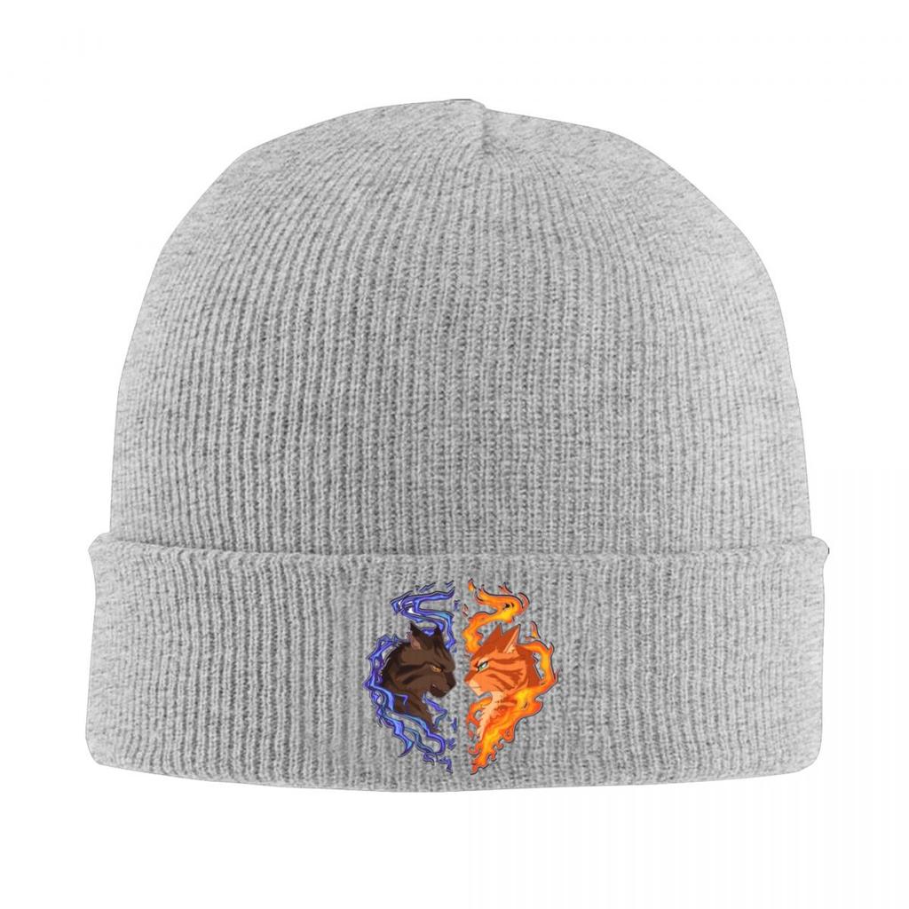 Warrior Cats Fireheart Bluestar Warm Knitted Cap Winter Knit Bonnet Hat Skullies Beanies Hip Hop Caps for Unisex