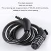 Fashion Folded Bike Lock Multifunction Zincs Alloys Bike Lock Student Bike Lock for Outdoor Lover