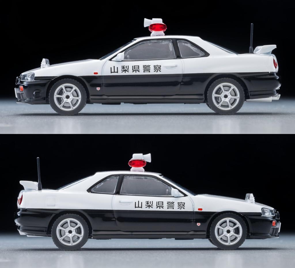 TOMYTEC Tomica Limited Vintage Neo Nissan Skyline Sports Coupe 25GT TURBO Patrol Car Yamanashi Prefectural Police Finished Model 336716 1/64 LV-N366a