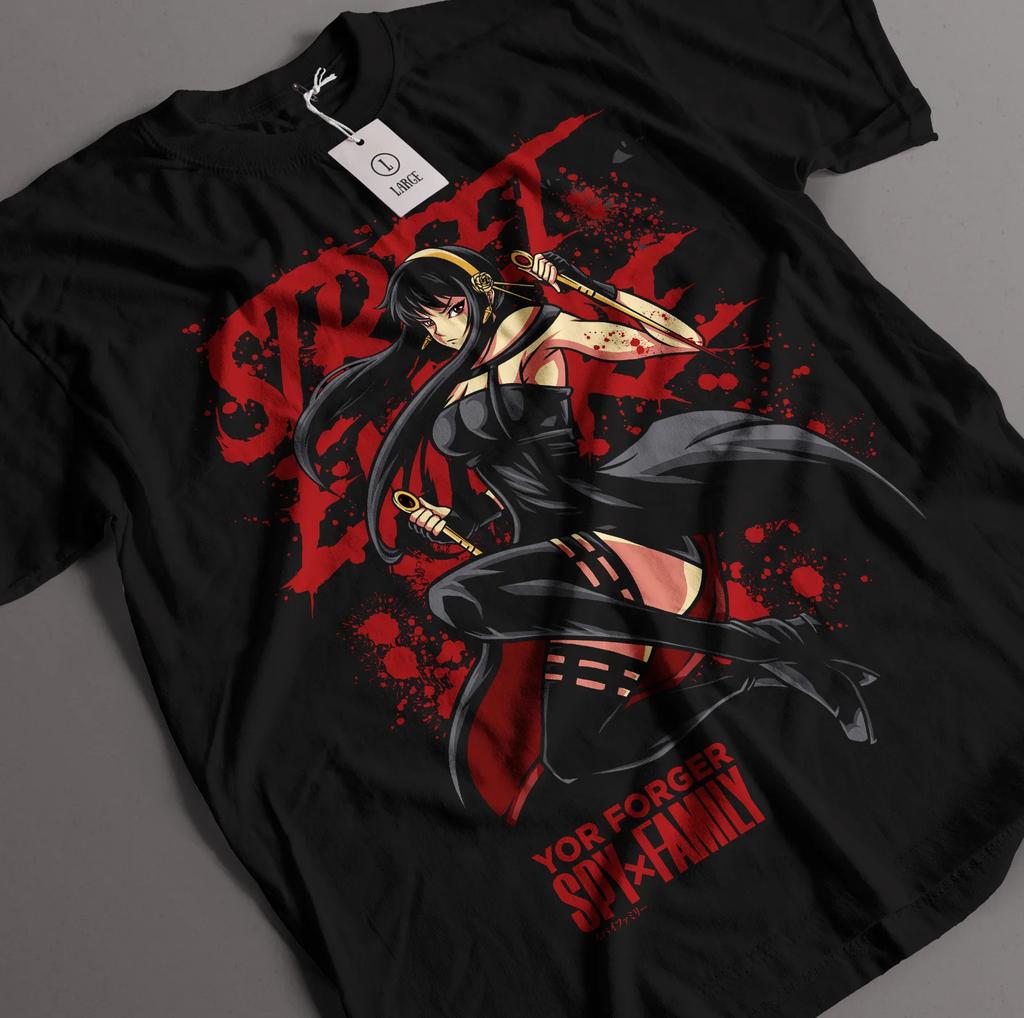 SPY X FAMILY Yor Shirt Loid Forger T-Shirt Anya Tshirt  Kawaii Waifu Anime  Graphic T Shirts  Oversized T Shirt Women's Clothing