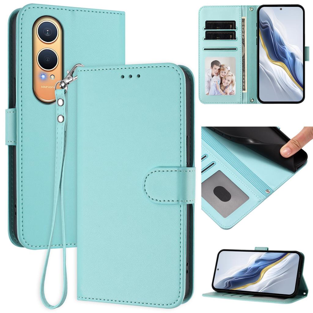Für Xiaomi Poco C61 4G/Redmi A3 4G/A3x 4G Hüllen PU-Leder Klappbrieftasche Handyhülle mit Trageband